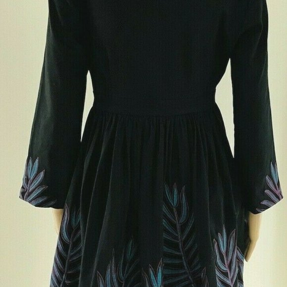 MARA HOFFMAN RUNWAY Leaf Embroidered Babydoll Deep - Picture 1 of 3